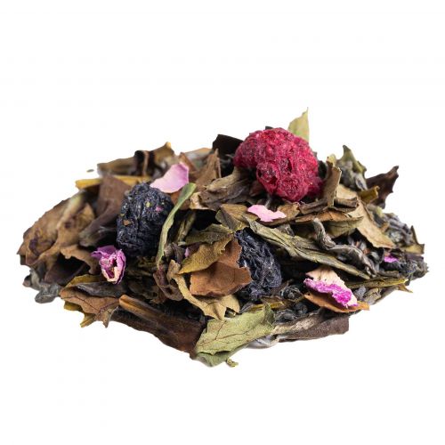 Thé vert : Groseille - framboise - rose BIO